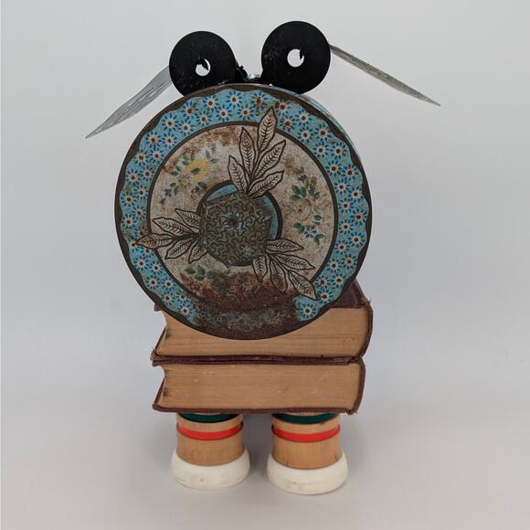 Whimsical Dog Robot Found Object Art Sculpture VTG Parts Tin Pet Assemblage Art - Picture 2 of 12